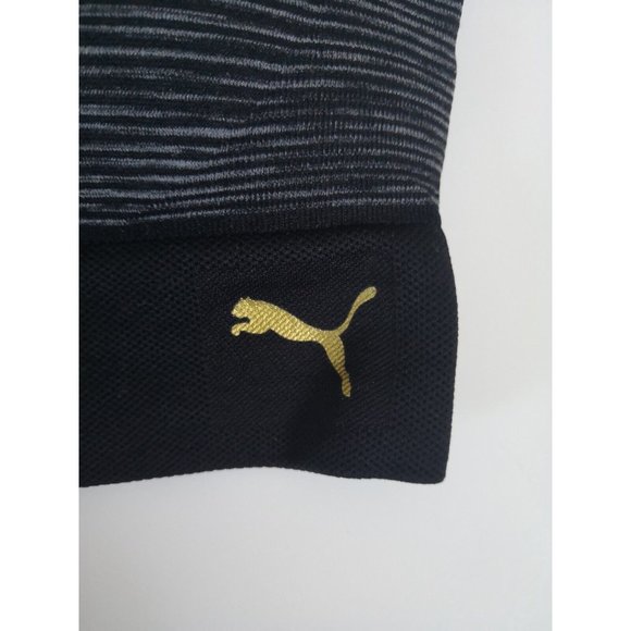 Puma RACER BACK BRA WOMEN'S LIGHT SUPPORT SPORTS BRA BLACK SIZE S - Picture 3 of 4